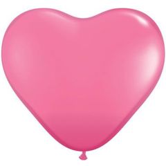 Μπαλόνι καρδιά Qualatex ροζ 3 πόδια τεμάχιο ND