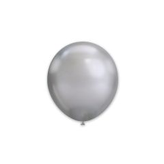 Μπαλόνια ασημί Chrome 6'' Extra Metallic συσκευασία 50 τεμαχίων