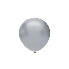 Μπαλόνια 5'' ασημί μεταλλικό (100 τεμάχια)