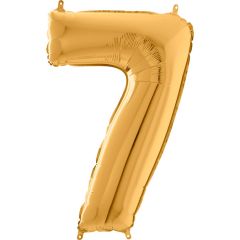 Μπαλόνια foil Jumbo χρυσό Νο7 (1 μέτρο)