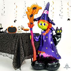 Balloons AirLoonz Scary Witch-Halloween 60 x 139 cm, inflate only with air