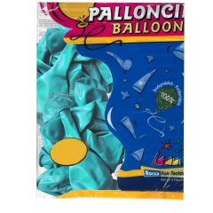 Μπαλόνια latex aquamarine 12 ιντσών Rocca Italy Balloons 100 τεμάχια
