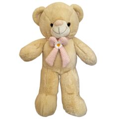 Bear Plush Toy 50cm with Pink Ribbon