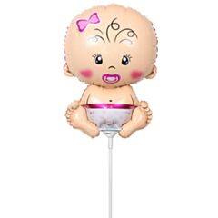 Μπαλόνι Μωράκι Κορίτσι Minishape - Περιέχει το καλαμάκι, Έτοιμο για χρήση, Συσκευασμένο