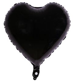 Μπαλόνι 18 ιντσών καρδιά μαύρη