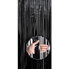 Black Curtain foil fringe (2m X 1m)