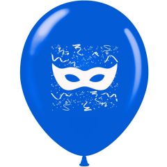 Μπαλόνια 12 ιντσών τυπωμένα με Μάσκα και κομφετί (100 τεμάχια)