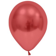 Μπαλόνια 12,5'' κόκκινο Extra Metallic Chrome (50 τεμάχια)