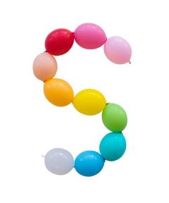 Μπαλόνι λάτεξ 13 ιντσών γιρλάντας με 2 άκρες Γαλάζιο 15 τεμάχια 