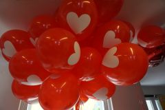 Μπαλόνια 12 ιντσών τυπωμένα με καρδιά σε 2 πλευρές 100 τεμάχια ND