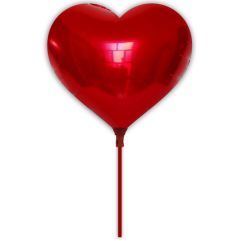 Μπαλόνι 9 ιντσών καρδιά foil κόκκινο (20 Τεμάχια)