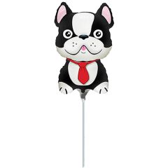 Μπαλόνια γαλλικό Bulldog μαύρο 25 εκατοστά minishape