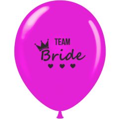 Μπαλόνια 12 ιντσών τυπωμένα Team Bride (15 τεμάχια)