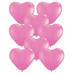 Μπαλόνια καρδιές ροζ περλέ 11 ιντσών 15 τεμάχια