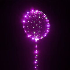 Μπαλόνι φωτιζόμενο 24 ιντσών LED μωβ