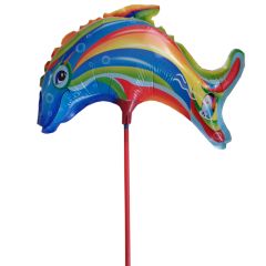 Μπαλόνι foil 9 inch BF δελφίνι πολύχρωμο 20 τεμάχια συσκευασία ND