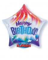 Bubble Μονό Άστρο Birthday Colourful Stripes ND