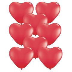 Μπαλόνια καρδιές κόκκινες 11 ιντσών 15 τεμάχια