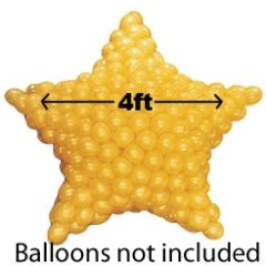 Δίχτυ σχήμα αστέρι 325 μπαλονιών 5 ιντσών ND