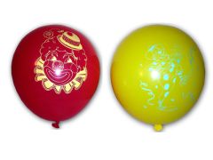 Μπαλόνια τυπωμένα Clown διάφορα χρώματα 100 τμχ