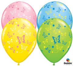 Qualatex Μπαλόνια πεταλούδες 11 inch 25 τεμάχια ND