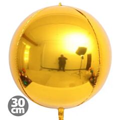 Balloons Foil Gold 4D Sphere 30cm