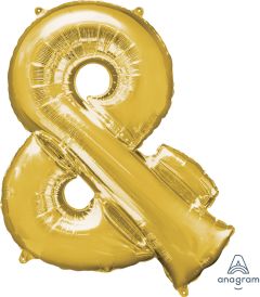 Μπαλόνια σύμβολο '&' χρυσό 85 εκατοστά