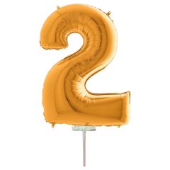 Μπαλόνια foil χρυσό minishape No 2 (40 εκατοστά) 5 τεμάχια