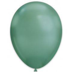 Μπαλόνια πράσινο Chrome 12'' Extra Metallic, συσκευασία 50 τεμαχίων