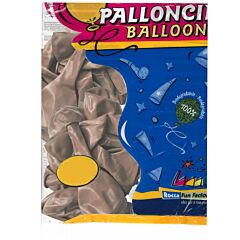 Μπαλόνια latex καφέ 12 ιντσών Rocca Italy balloons 15 τεμάχια