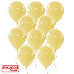 Μπαλόνια latex Macaron κίτρινο 12 ιντσών,100 τεμάχια 