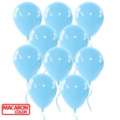 Μπαλόνια latex Macaron γαλάζιο 12 ιντσών,100 τεμάχια 