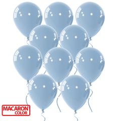 Μπαλόνια latex Macaron γκρι-μπλε 12 ιντσών,100 τεμάχια  