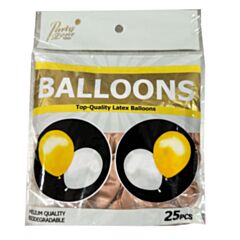 Balloon 12'' (30cm) Gold Shinny Chrome (25pcs) - Marco Polo Quality Balloons
