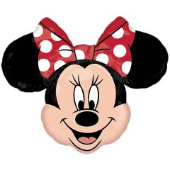 Μπαλόνια Minnie Mouse κεφάλι με κόκκινο φιόγκο Supershape