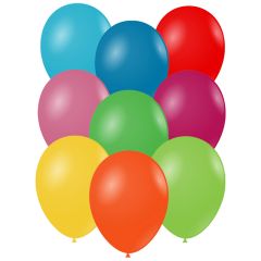 Μπαλόνια 10 ιντσών ματ διάφορα χρώματα 15 τεμάχια