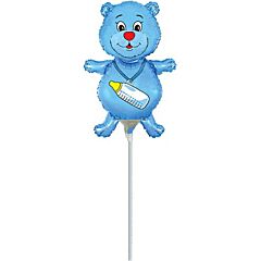 Μπαλόνια αρκουδάκι γαλάζιο 25 εκατοστά minishape