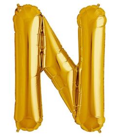 Μπαλόνια γράμματα 1 μέτρο χρυσό N