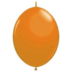 Μπαλόνι latex πορτοκαλί με 2 άκρες γιρλάντας 14 ιντσών 100 τεμάχια