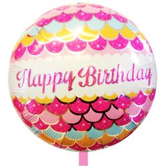 Μπαλόνι 18 ιντσών ροζ BF1 Happy Birthday