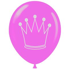 Μπαλόνια 12 ιντσών με στέμμα πριγκίπισσας (100 τεμάχια) 