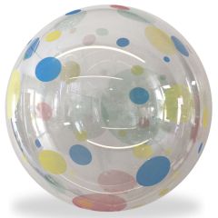 Μπαλόνι 24 ιντσών πουά διάφανο bubble 