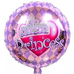 Balloon Princess and Crown 45cm