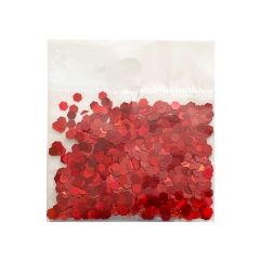 Κόκκινο μικρό κομφετί για μπαλόνια (9 Συσκευασίες των 3 γραμμαρίων)