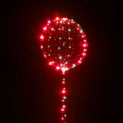 Μπαλόνι φωτιζόμενο 24 ιντσών LED κόκκινο