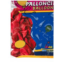 Μπαλόνια latex κόκκινο 13 ιντσών Rocca Italy Balloons 15 τεμάχια