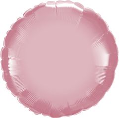 Μπαλόνι foil 18'' στρογγυλό σατινέ ροζ, Flexmetal