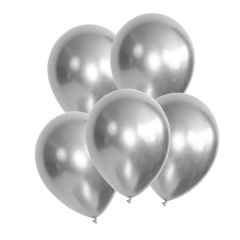 Μπαλόνια ασημί Chrome 6'' Extra Metallic συσκευασία 50 τεμαχίων