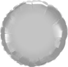 Μπαλόνι foil 18'' στρογγυλό ασημί, Flexmetal