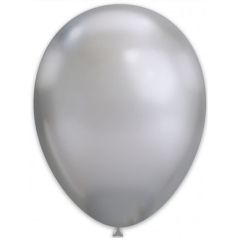 Μπαλόνια Aσημί Extra Metallic Chrome 14 ιντσών CN (50 τεμάχια)